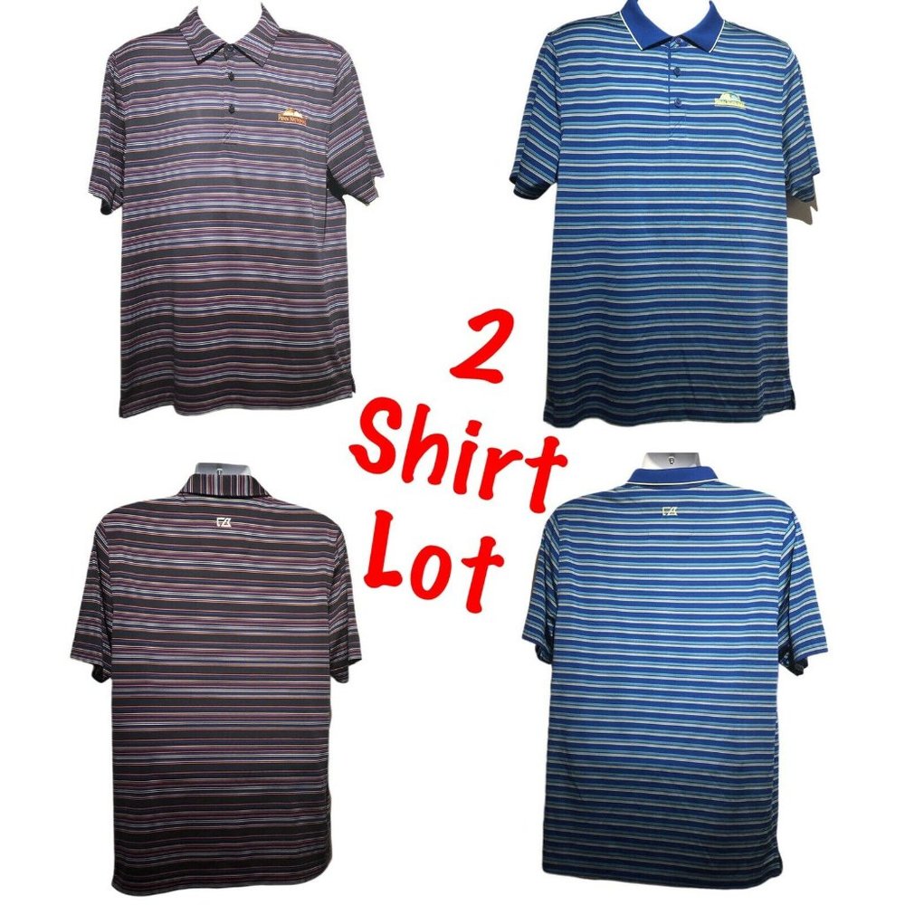 Cutter & Buck-2 Shirt LOT Penn National Golf M